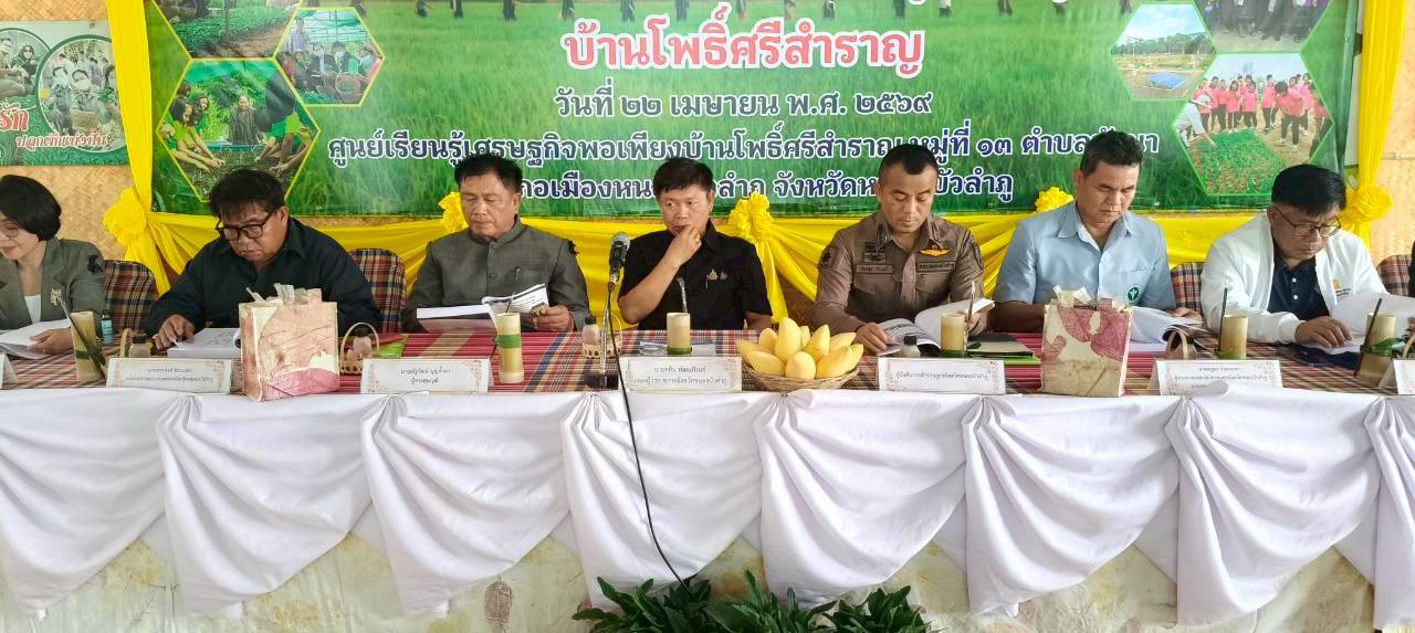 🪷พช.จังหวัดหนองบัวลำภู ร่วมตรวจประเมินคัดเลือกผลงานหมู่บ้านตามโครงการคัดเลือกหมู่บ้านเข้มแข็ง "แผ่นดินธรรม แผ่นดินทอง" (หมู่บ้าน อยู่เย็น)  ประจำปี พ.ศ 2569